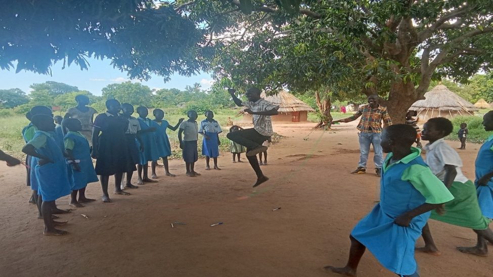 Pupils at Ibalany P/S attending Recreational Activities