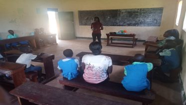 Community Mobilizers conducting Indoors PSS recreational Activities in Ibalany P/S