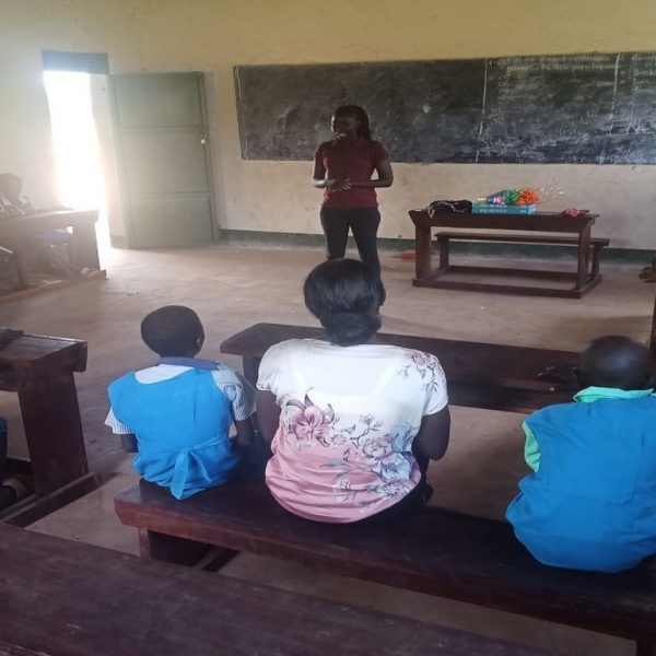 Community Mobilizers conducting Indoors PSS recreational Activities in Ibalany P/S